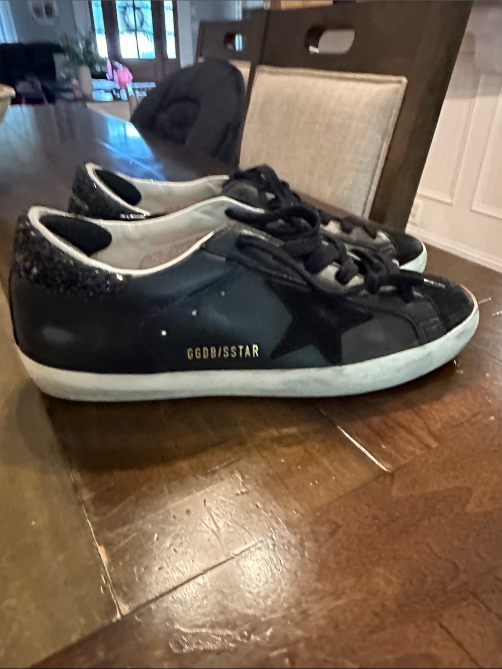 GG Black Low-Top Sneakers